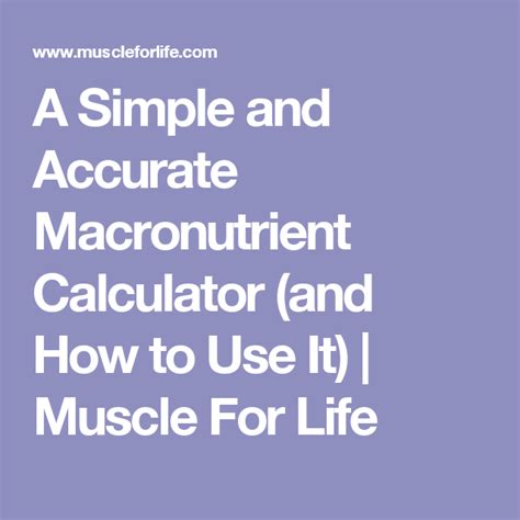 legion athletics macronutrient calculator